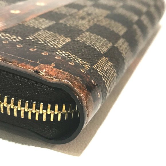 AUTHENTIC LOUIS VUITTON Transformed Damier Tromp Leilleux Zippy Wallet - Picture 8 of 8